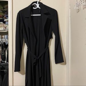⭐️ 2 for $20 - FOREVER 21 Black Thin Trench Jacket